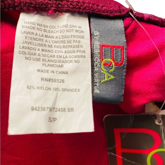 BCA by Rebecca Virtue Tie Back Swim Top NWT Sz-Small - Picture 6 of 6